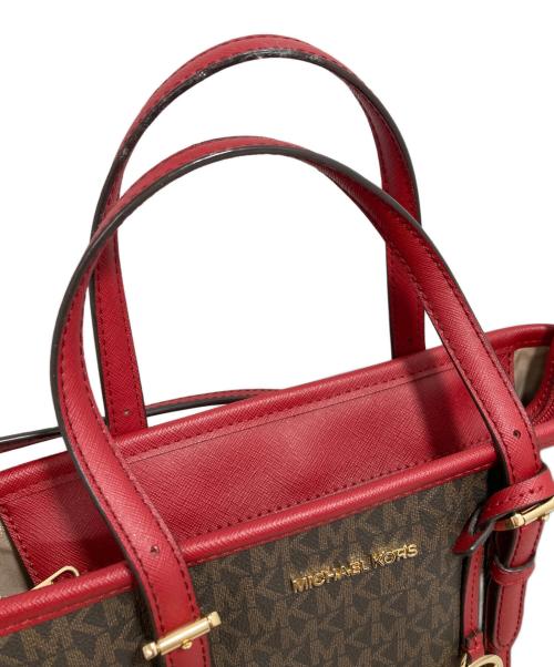 MICHAEL KORS（マイケルコース）MICHAEL KORS (マイケルコース) 2WAYバッグ レッドの古着・服飾アイテム