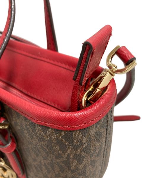 MICHAEL KORS（マイケルコース）MICHAEL KORS (マイケルコース) 2WAYバッグ レッドの古着・服飾アイテム