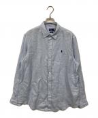 POLO RALPH LAURENポロ・ラルフローレン）の古着「リネンシャツ」｜ブルー