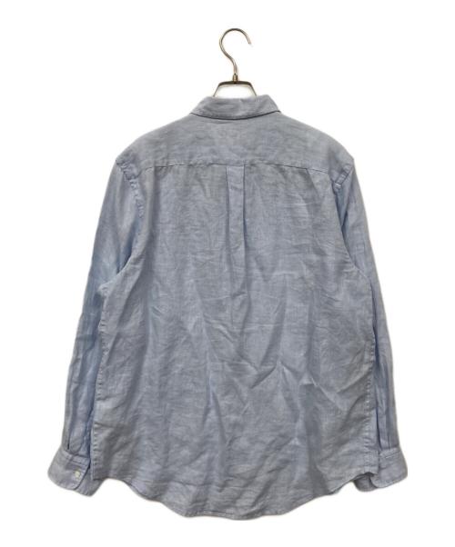 POLO RALPH LAUREN（ポロ・ラルフローレン）POLO RALPH LAUREN (ポロ・ラルフローレン) リネンシャツ ブルー サイズ:170/96Aの古着・服飾アイテム