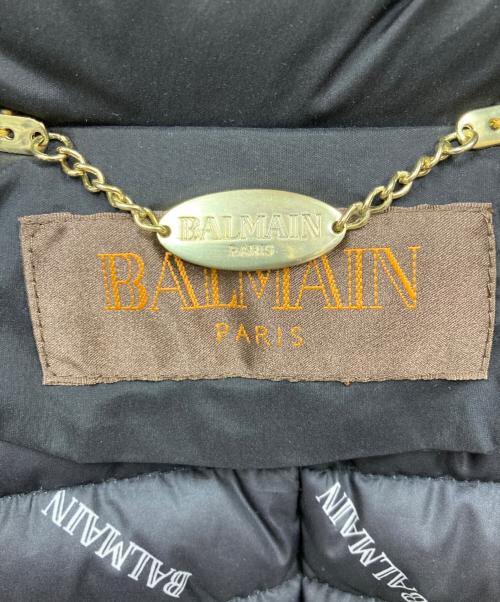 BALMAIN（バルマン）BALMAIN (バルマン) フォックスファー付きダウンコート ブラック サイズ:Mの古着・服飾アイテム