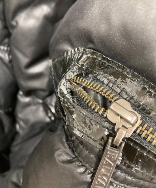BALMAIN（バルマン）BALMAIN (バルマン) ラクーンファー付きベルテッドダウンコート ブラック サイズ:Lの古着・服飾アイテム