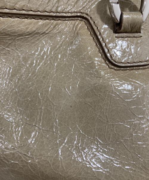 CELINE（セリーヌ）CELINE (セリーヌ) パテント マカダム トートバッグ カーキの古着・服飾アイテム