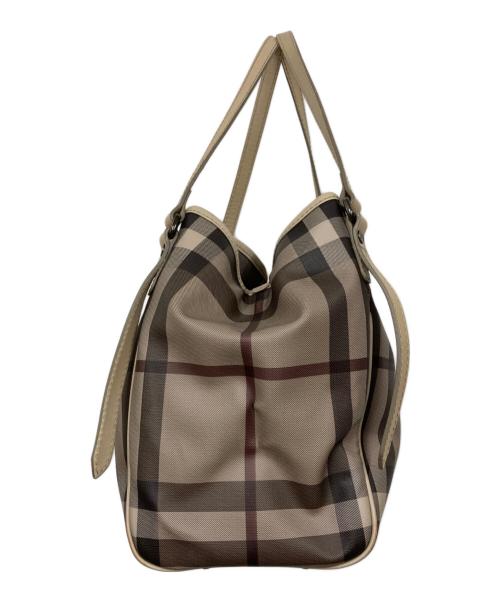 BURBERRY（バーバリー）BURBERRY (バーバリー) ノバチェック ハンドバッグ ベージュの古着・服飾アイテム