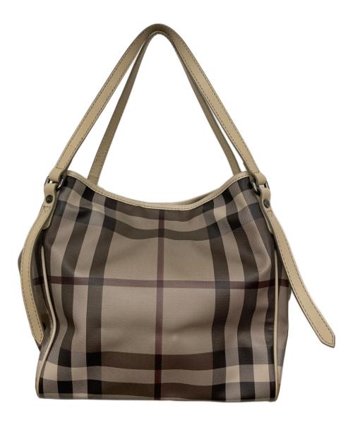 BURBERRY（バーバリー）BURBERRY (バーバリー) ノバチェック ハンドバッグ ベージュの古着・服飾アイテム