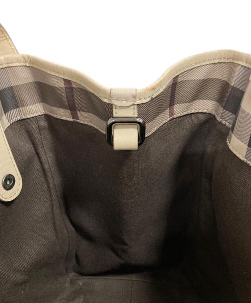 BURBERRY（バーバリー）BURBERRY (バーバリー) ノバチェック ハンドバッグ ベージュの古着・服飾アイテム