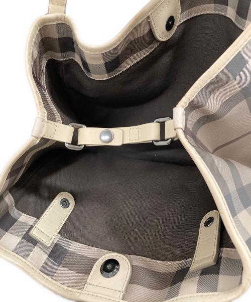 BURBERRY（バーバリー）BURBERRY (バーバリー) ノバチェック ハンドバッグ ベージュの古着・服飾アイテム