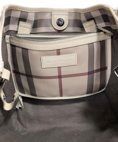 BURBERRY（バーバリー）BURBERRY (バーバリー) ノバチェック ハンドバッグ ベージュの古着・服飾アイテム