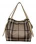BURBERRY（バーバリー）の古着「ノバチェック ハンドバッグ」｜ベージュ
