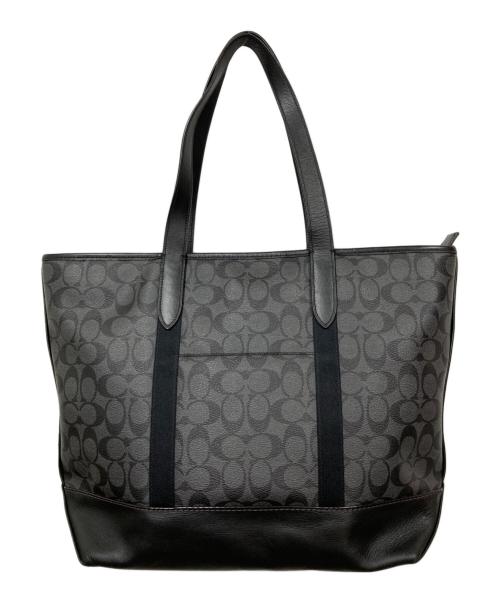 COACH（コーチ）COACH (コーチ) イナズマ シグネチャートートバッグ ブラックの古着・服飾アイテム