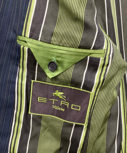 ETRO（エトロ）ETRO (エトロ) ストライプスーツ グレー サイズ:48の古着・服飾アイテム