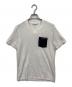 PRADA（プラダ）の古着「VネックTシャツ」｜ホワイト