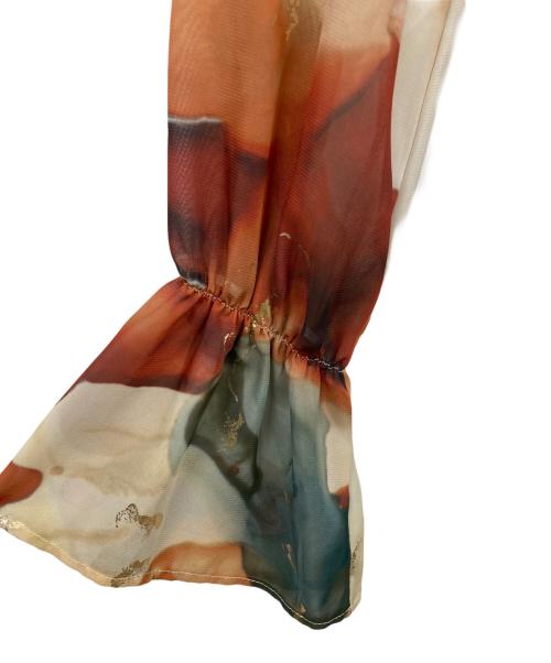 Ameri（アメリ）AMERI (アメリ) UNDRESSED AMELIA INK ART DRESSワンピース ベージュ サイズ:Sの古着・服飾アイテム
