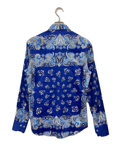 ETRO（エトロ）ETRO (エトロ) 柄シャツ ブルー サイズ:Sの古着・服飾アイテム