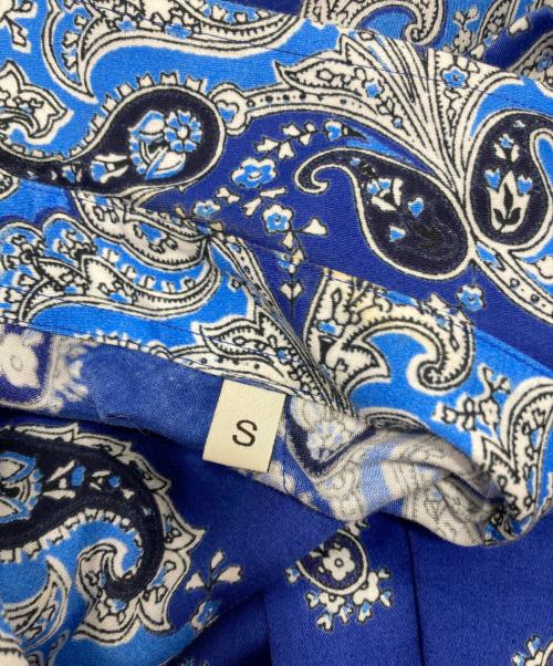 ETRO（エトロ）ETRO (エトロ) 柄シャツ ブルー サイズ:Sの古着・服飾アイテム