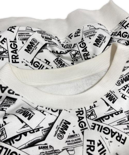 MM6 Maison Margiela（エムエムシックスメゾンマルジェラ）MM6 Maison Margiela (エムエムシックスメゾンマルジェラ) スウェット ホワイト サイズ:16の古着・服飾アイテム