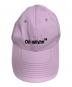 中古・古着 OFFWHITE (オフホワイト) キャップ ピンク サイズ:O/S：7000円