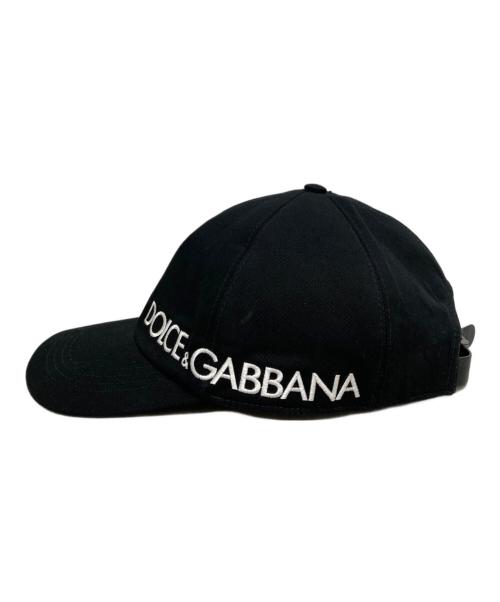 DOLCE & GABBANA（ドルチェ＆ガッバーナ）DOLCE & GABBANA (ドルチェ＆ガッバーナ) キャップ ブラック サイズ:59の古着・服飾アイテム