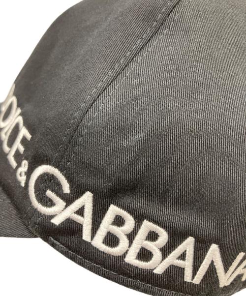 DOLCE & GABBANA（ドルチェ＆ガッバーナ）DOLCE & GABBANA (ドルチェ＆ガッバーナ) キャップ ブラック サイズ:59の古着・服飾アイテム