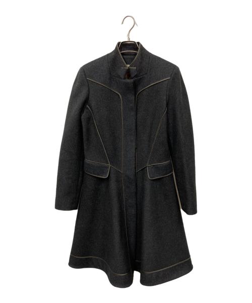 ETRO（エトロ）ETRO (エトロ) ペイズリー柄比翼コート グレー サイズ:42の古着・服飾アイテム