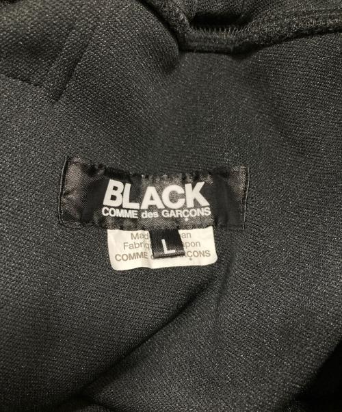 BLACK COMME des GARCONS（ブラックコムデギャルソン）BLACK COMME des GARCONS (ブラックコムデギャルソン) エステルチャージフレアパンツ ブラック サイズ:Lの古着・服飾アイテム