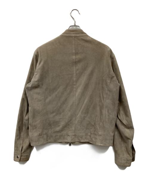 EMMETI（エンメティ）EMMETI (エンメティ) スウェードジャケット ベージュ サイズ:54の古着・服飾アイテム