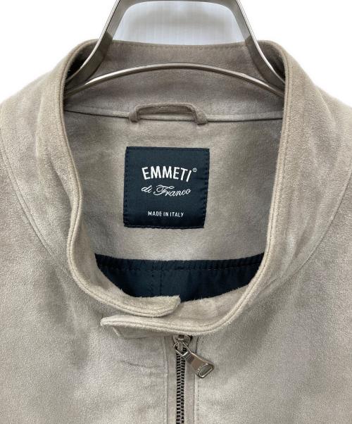 EMMETI（エンメティ）EMMETI (エンメティ) スウェードジャケット ベージュ サイズ:54の古着・服飾アイテム