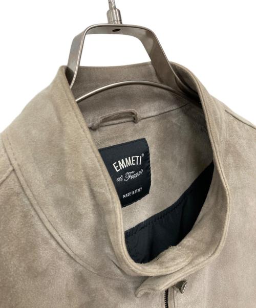 EMMETI（エンメティ）EMMETI (エンメティ) スウェードジャケット ベージュ サイズ:54の古着・服飾アイテム