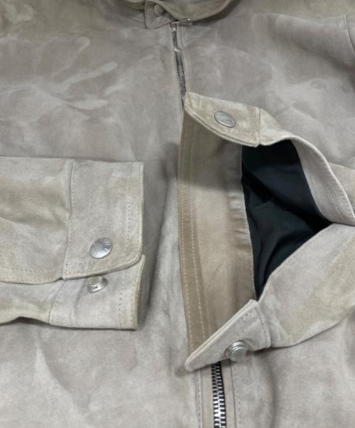 EMMETI（エンメティ）EMMETI (エンメティ) スウェードジャケット ベージュ サイズ:54の古着・服飾アイテム