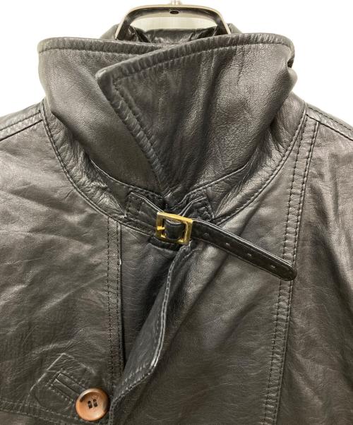 DIESEL（ディーゼル）DIESEL (ディーゼル) レザージャケット ブラック サイズ:Sの古着・服飾アイテム