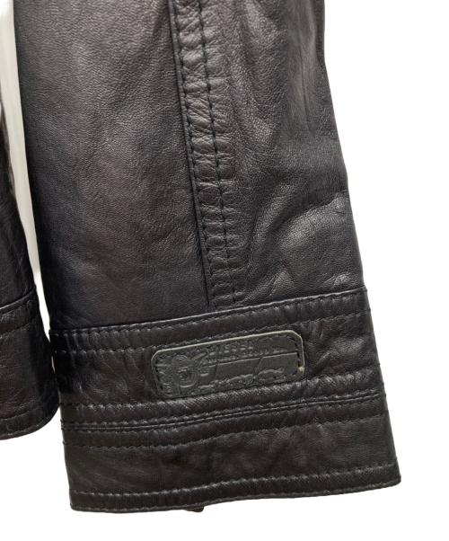 DIESEL（ディーゼル）DIESEL (ディーゼル) レザージャケット ブラック サイズ:Sの古着・服飾アイテム