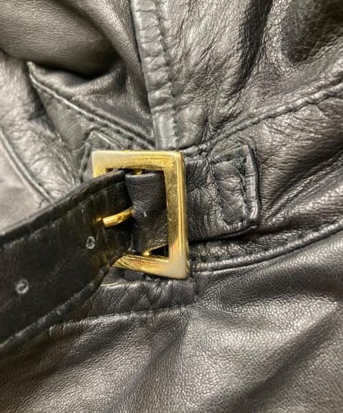 DIESEL（ディーゼル）DIESEL (ディーゼル) レザージャケット ブラック サイズ:Sの古着・服飾アイテム
