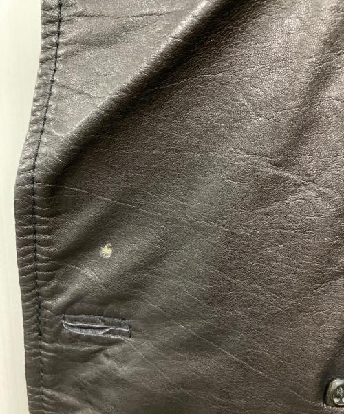 DIESEL（ディーゼル）DIESEL (ディーゼル) レザージャケット ブラック サイズ:Sの古着・服飾アイテム