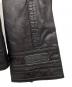 中古・古着 DIESEL (ディーゼル) レザージャケット ブラック サイズ:S：12000円