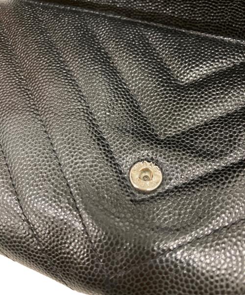 CHANEL（シャネル）CHANEL (シャネル) マトラッセロングフラップウォレット ブラックの古着・服飾アイテム