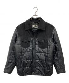 DIESEL（ディーゼル）の古着「デニム切替ジャケット」｜ブラック