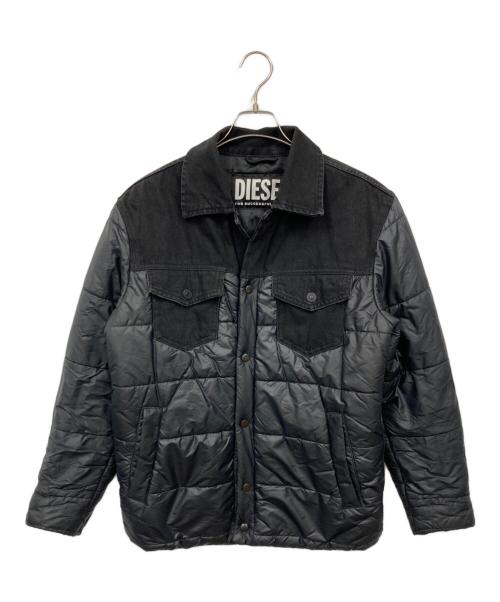 DIESEL（ディーゼル）DIESEL (ディーゼル) デニム切替ジャケット ブラック サイズ:XSの古着・服飾アイテム