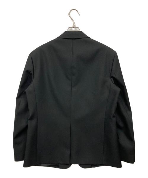 PRADA（プラダ）PRADA (プラダ) 袖タグデザインテーラードジャケット ブラック サイズ:48の古着・服飾アイテム