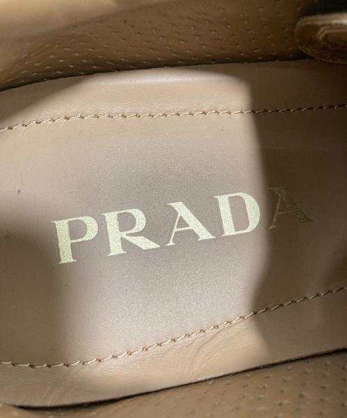 PRADA（プラダ）PRADA (プラダ) ファブリックスニーカー ブラウン サイズ:7の古着・服飾アイテム