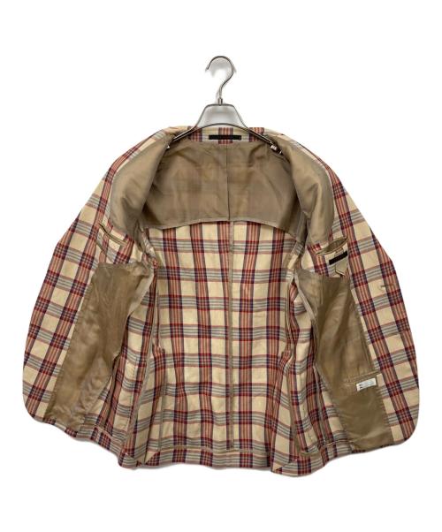 TAGLIATORE（タリアトーレ）TAGLIATORE (タリアトーレ) リネン混テーラードジャケット ベージュ サイズ:48の古着・服飾アイテム
