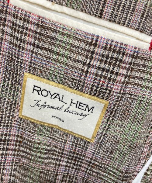 Royal Hem（ロイヤル ヘム）Royal Hem (ロイヤル ヘム) テーラードジャケット ベージュ サイズ:48の古着・服飾アイテム
