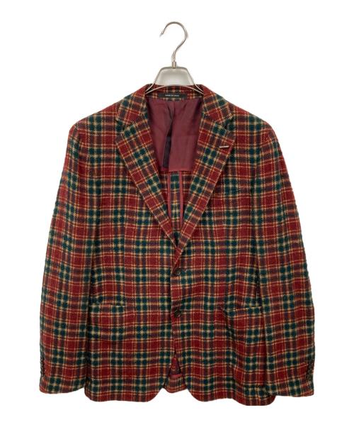 TAGLIATORE（タリアトーレ）TAGLIATORE (タリアトーレ) テーラードジャケット レッド サイズ:48の古着・服飾アイテム