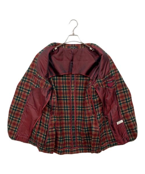 TAGLIATORE（タリアトーレ）TAGLIATORE (タリアトーレ) テーラードジャケット レッド サイズ:48の古着・服飾アイテム