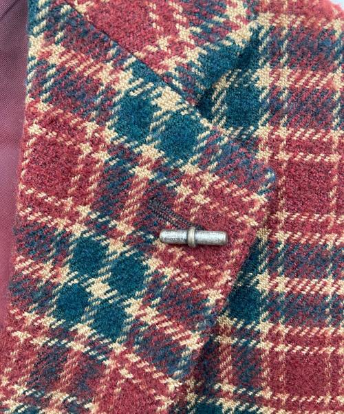 TAGLIATORE（タリアトーレ）TAGLIATORE (タリアトーレ) テーラードジャケット レッド サイズ:48の古着・服飾アイテム