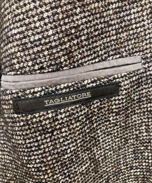 TAGLIATORE（タリアトーレ）TAGLIATORE (タリアトーレ) テーラードジャケット ブラウン サイズ:48の古着・服飾アイテム