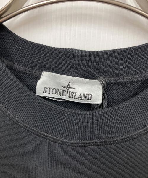 STONE ISLAND（ストーンアイランド）STONE ISLAND (ストーンアイランド) クルーネックスウェット ブラック サイズ:Sの古着・服飾アイテム