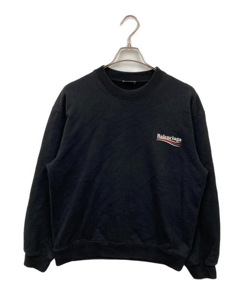 BALENCIAGA（バレンシアガ）BALENCIAGA (バレンシアガ) キャンペーンロゴスウェット ブラック サイズ:Mの古着・服飾アイテム