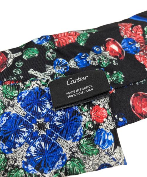 Cartier（カルティエ）Cartier (カルティエ) スカーフ ブラックの古着・服飾アイテム