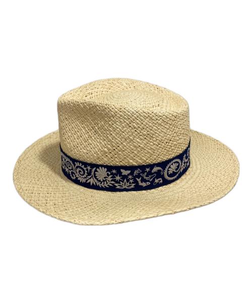 HERMES（エルメス）HERMES (エルメス) ストローハット ベージュ サイズ:58 未使用品の古着・服飾アイテム