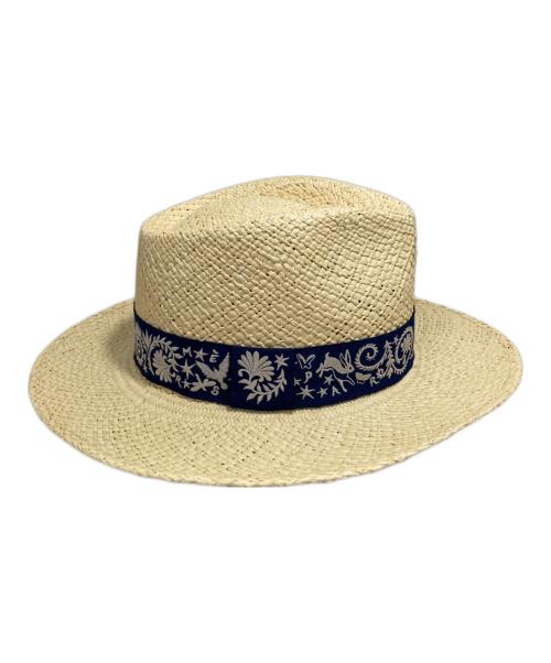 HERMES（エルメス）HERMES (エルメス) ストローハット ベージュ サイズ:58 未使用品の古着・服飾アイテム